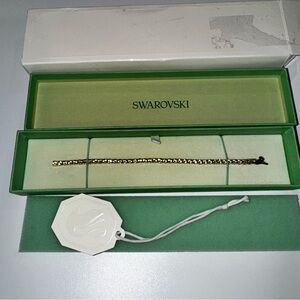 NEW Swarovski Matrix Tennis Bracelet - Yellow and gold
